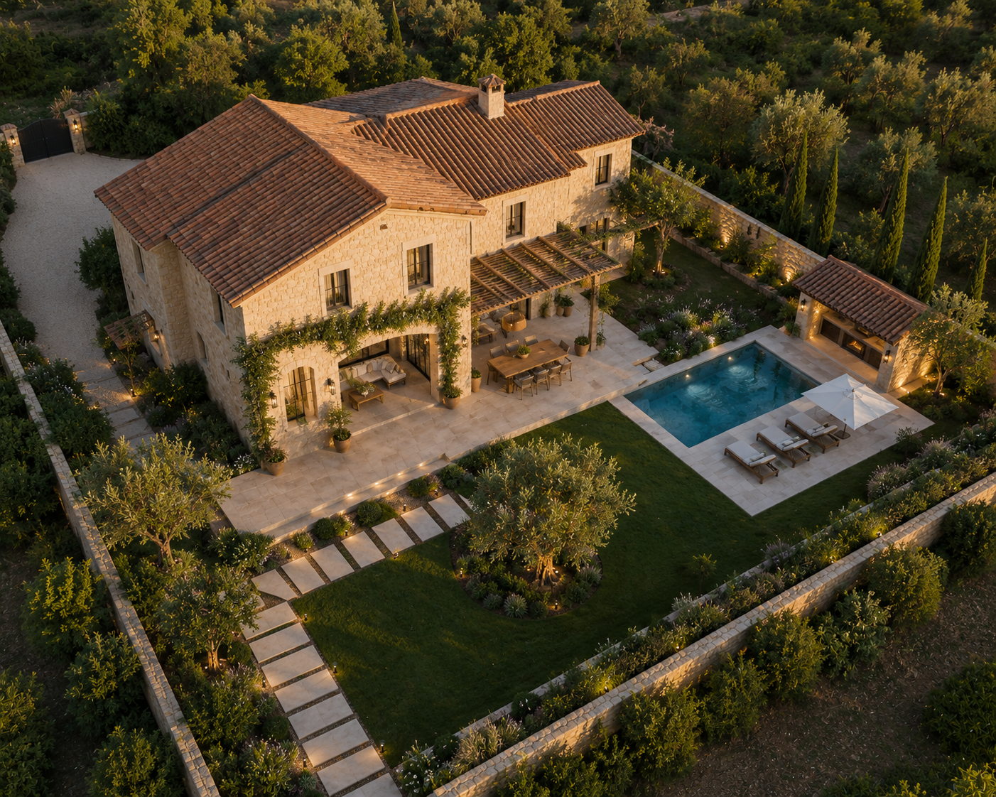 Frame destacado del recorrido visual de Villa Olive Hills